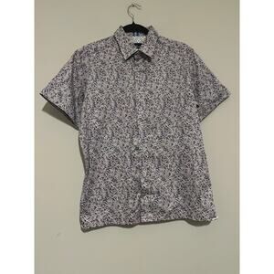 Robert Graham Short Sleeve Casual Button Up Shirt Size M